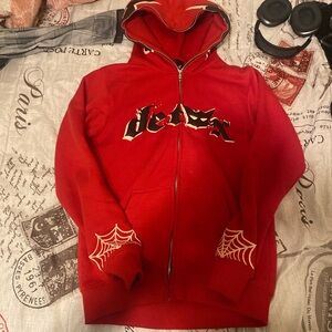 Detox brand Red Graphic Hoodie